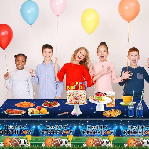 3 Pack Building Block Party Tablecloth Building Block Disposable Plastic Table Cover for Children Kids Blocks Birthday Party Supplies, 54 x 108 Inch in Kuwait