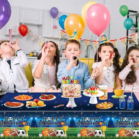 3 Pack Building Block Party Tablecloth Building Block Disposable Plastic Table Cover for Children Kids Blocks Birthday Party Supplies, 54 x 108 Inch in Kuwait