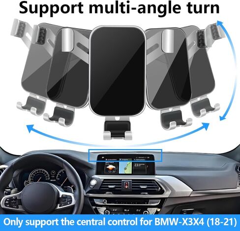 Car Phone Holder for BMW X3 X3-M 2022 2023 2024 and BMW X4 X4-M 2022-2024 SUV Auto Interior Accessories Best Cell Phones Mount Cellphone Mobile Cradle Charging Navigation Bracket Vent Accessory in Saudi Arabia