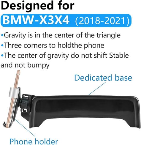 Car Phone Holder for BMW X3 X3-M 2022 2023 2024 and BMW X4 X4-M 2022-2024 SUV Auto Interior Accessories Best Cell Phones Mount Cellphone Mobile Cradle Charging Navigation Bracket Vent Accessory in Saudi Arabia