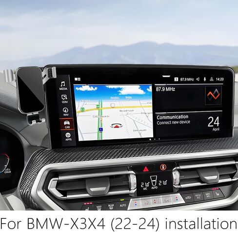 Car Phone Holder for BMW X3 X3-M 2022 2023 2024 and BMW X4 X4-M 2022-2024 SUV Auto Interior Accessories Best Cell Phones Mount Cellphone Mobile Cradle Charging Navigation Bracket Vent Accessory in Saudi Arabia
