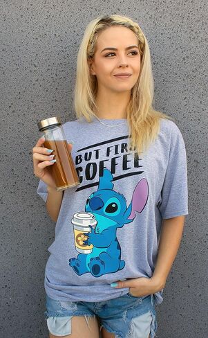 Disney Lilo and Stitch Coffee First Adult T-Shirt in Kuwait