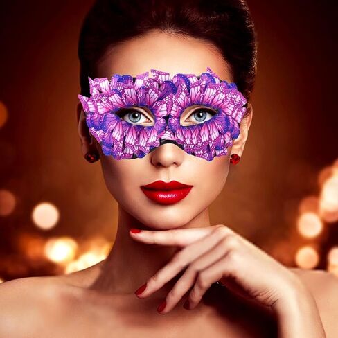 Masquerade Mask for Women Butterfly Lace Masks Venetian Ball Eye Mask Costume Party Mask in Saudi Arabia
