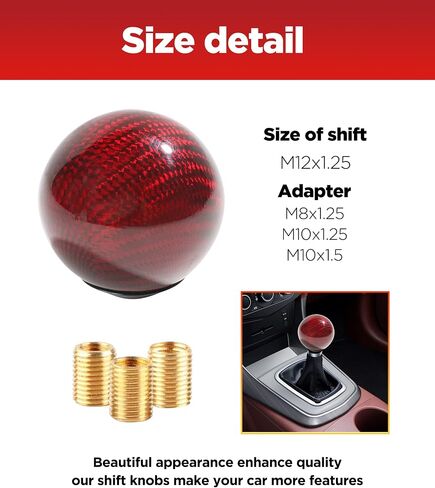 Yakefly Universal Shifter ، مقبض تحويل ألياف الكربون الدائري مع 3 محولات الألومنيوم ، مقبض تحول الترس التلقائي (أسود الكربون) in Kuwait