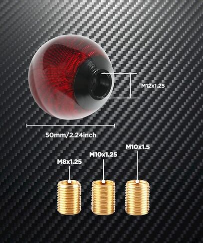 Yakefly Universal Shifter ، مقبض تحويل ألياف الكربون الدائري مع 3 محولات الألومنيوم ، مقبض تحول الترس التلقائي (أسود الكربون) in Kuwait