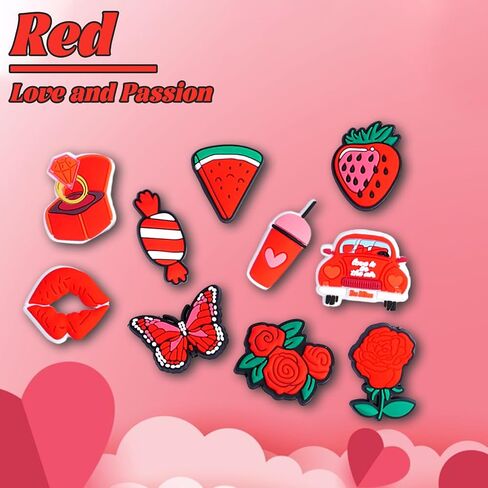 51pcs Colorful Shoe Charms for Women Men Girls Boys, Shoe Decorations Charms Pack for Sandals and Shoes, Party Favors Birthday Gifts in Saudi Arabia