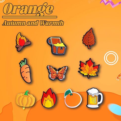 51pcs Colorful Shoe Charms for Women Men Girls Boys, Shoe Decorations Charms Pack for Sandals and Shoes, Party Favors Birthday Gifts in Saudi Arabia