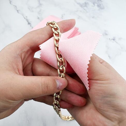 yuntop 50pcs Jewelry Cleaning Cloth, 3.15 x 3.15 Inch Polishing Cloths for Silver Gold Platinum Jewelry Ring Glasses Watch Coins in Saudi Arabia