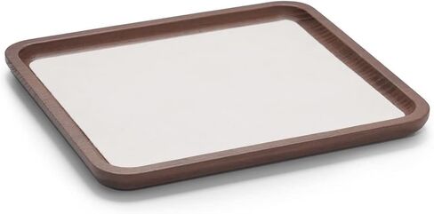 Wood Jewelry Dish Tray Jewelry Display Holder Showcase Organizer (with Creamy-White Pad), Serving Tray for Jewellery and Elegant Presentation of Your Finest Pieces in Saudi Arabia