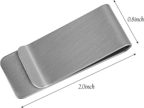Money Clip, Stainless Steel Cash Clip, Cash and Credit Card Holder, Wallet Clips for Men, Women in Saudi Arabia