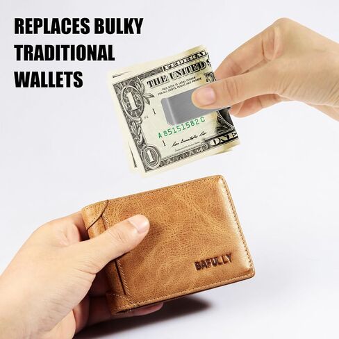 Money Clip, Stainless Steel Cash Clip, Cash and Credit Card Holder, Wallet Clips for Men, Women in Saudi Arabia