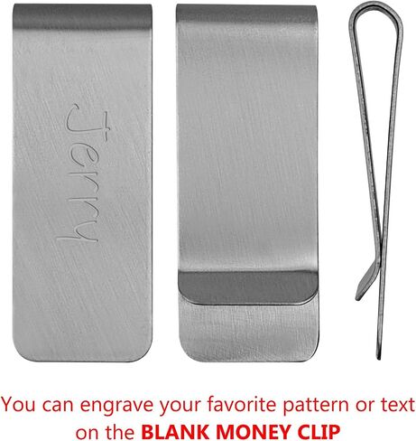 Money Clip, Stainless Steel Cash Clip, Cash and Credit Card Holder, Wallet Clips for Men, Women in Saudi Arabia