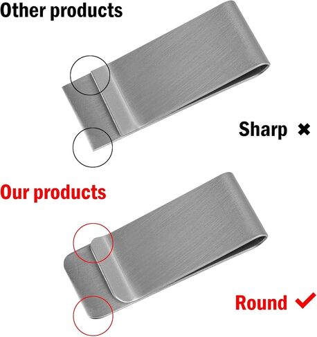 Money Clip, Stainless Steel Cash Clip, Cash and Credit Card Holder, Wallet Clips for Men, Women in Saudi Arabia