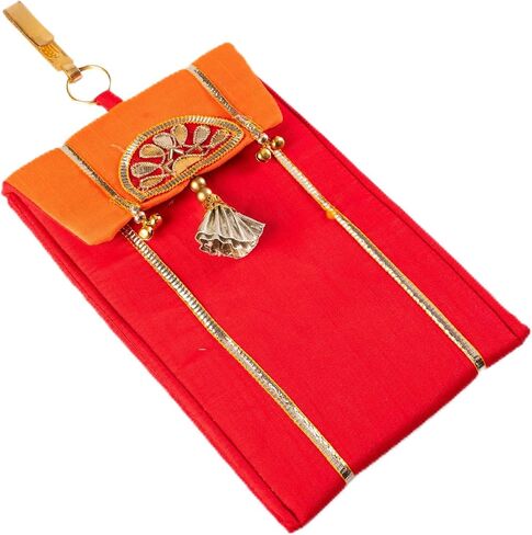 Handmade Purse WalletHand Stitched Traditional Ethnic Golden Work Special Occasion and Gifting (Yellow - 7.5"x5") in Saudi Arabia