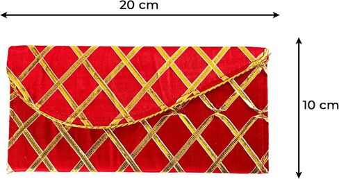 Handmade Purse WalletHand Stitched Traditional Ethnic Golden Work Special Occasion and Gifting (Yellow - 7.5"x5") in Saudi Arabia