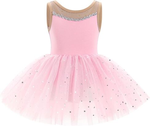 ODASDO Ballerina Costume for Girls Toddler Kids Ballet Dance Leotard Princess Glitter Tutu Dress Dancewear in Kuwait