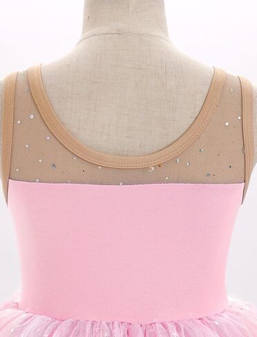 ODASDO Ballerina Costume for Girls Toddler Kids Ballet Dance Leotard Princess Glitter Tutu Dress Dancewear in Kuwait