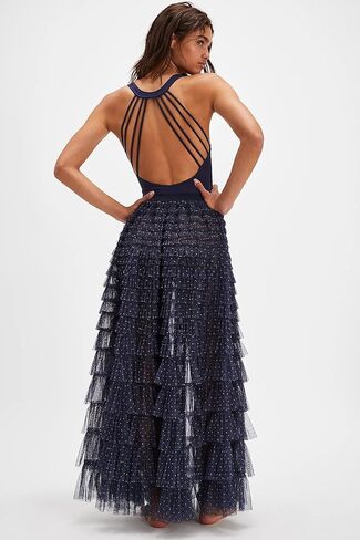 Uaurorao Women Tulle Slip Maxi Skirt Skirt كشكش تنورة زلة الدانتيل من خلال ترنح توتو توتو. in Kuwait