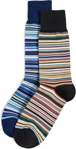 Paul Smith Men's Signature Stripes 2 Pack Socks in Saudi Arabia