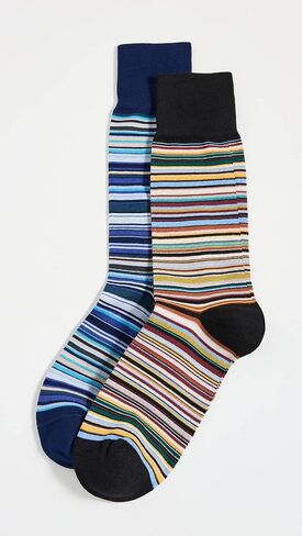 Paul Smith Men's Signature Stripes 2 Pack Socks in Saudi Arabia