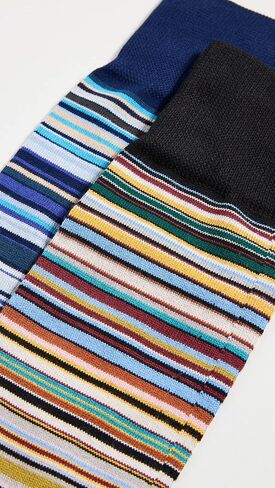 Paul Smith Men's Signature Stripes 2 Pack Socks in Saudi Arabia