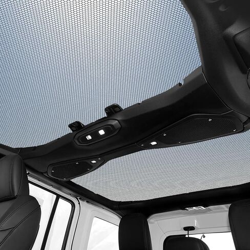 Top Sun Shade Roof متوافق مع Wrangler JL 4 Door 2024 Sunshade Sunrack Bikini Cover Cloks UV Wind Noise Mest in Kuwait