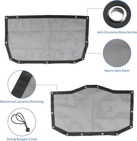 Top Sun Shade Roof متوافق مع Wrangler JL 4 Door 2024 Sunshade Sunrack Bikini Cover Cloks UV Wind Noise Mest in Kuwait