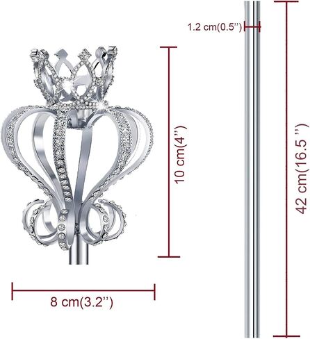 CiBiZi Fairy Princess Wands Queen King Scepter Wands Festival Wands for Pageant Role Play Wedding Halloween Prom in Kuwait