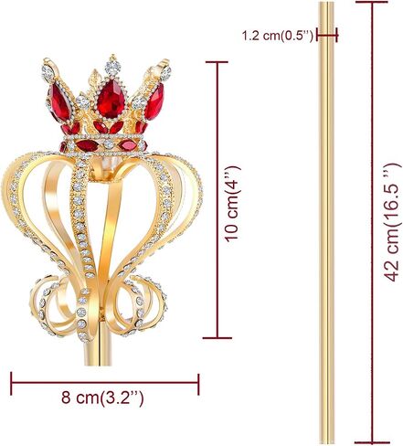 CiBiZi Fairy Princess Wands Queen King Scepter Wands Festival Wands for Pageant Role Play Wedding Halloween Prom in Kuwait