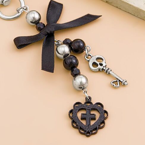 Gothic Horror Skull Halloween Keychain - Cross Pumpkin Ghost Key Chains Halloween Gifts for Women Men DIY Jewelry in Kuwait