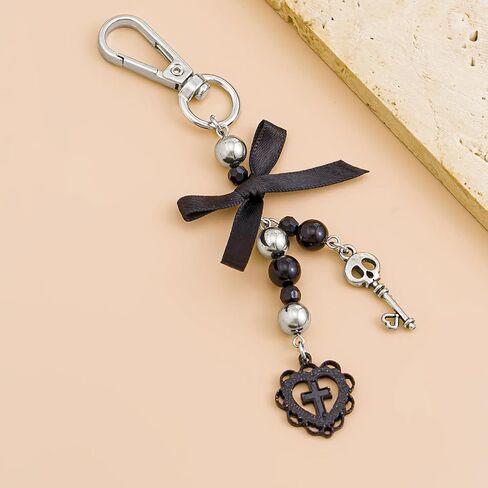 Gothic Horror Skull Halloween Keychain - Cross Pumpkin Ghost Key Chains Halloween Gifts for Women Men DIY Jewelry in Kuwait