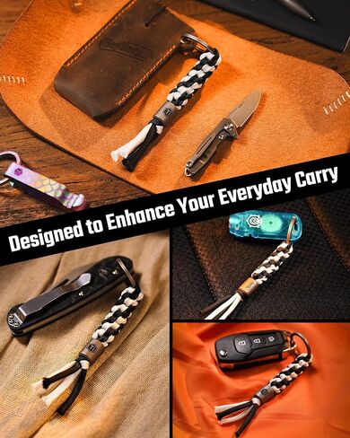 KeyUnity KC02 Titanium Paracord Bead for Flashlight Keychain Multitool in Saudi Arabia