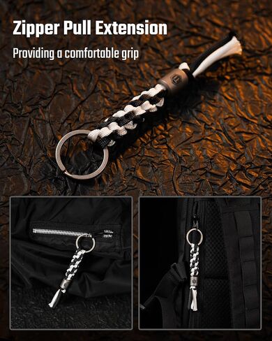 KeyUnity KC02 Titanium Paracord Bead for Flashlight Keychain Multitool in Saudi Arabia