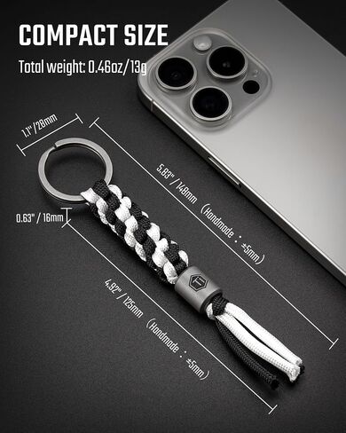 KeyUnity KC02 Titanium Paracord Bead for Flashlight Keychain Multitool in Saudi Arabia