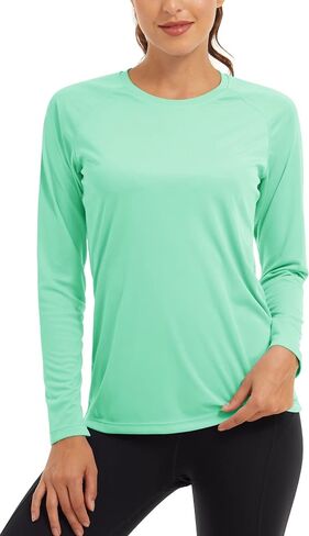 Kfitevd Women's UPF 50+ حماية من أشعة الشمس حارس الطفح طويل الأكمام طاقم الأكمام in Kuwait