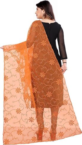 ARGLOS Women's Soft Net Embroidery Floral Lace Mesh Party Prom Wedding Shawl Scarf Wraps and Beach Swimsuit Cover-Up in Saudi Arabia