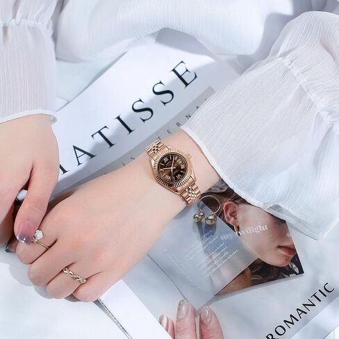 Nibosi Women's Watch Adalog Quartz Waterproof Lypes Watches Watch With Wath Thate Dainty Gold Fashion Fashion Luxury Stainless Steel Watch for Endists Female Designer Watch Watches for Women in Kuwait