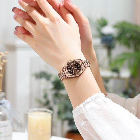 Nibosi Women's Watch Adalog Quartz Waterproof Lypes Watches Watch With Wath Thate Dainty Gold Fashion Fashion Luxury Stainless Steel Watch for Endists Female Designer Watch Watches for Women in Kuwait