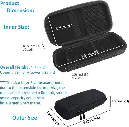 Wolfteeth Smell Proof Bag - Vape Case, Stash Box Container Pouch, Vape Pen Battery Holder for Men Friend, Black in Kuwait