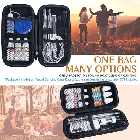Wolfteeth Smell Proof Bag - Vape Case, Stash Box Container Pouch, Vape Pen Battery Holder for Men Friend, Black in Kuwait