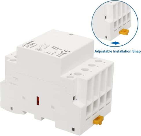 Baomain AC Contactor 63A 4 Pole 4 Normally Open 4 NO Universal Circuit Control 35mm DIN Rail Mount CE Listed BCT-63/40 (AC 220V) in Saudi Arabia