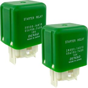 2 pack 28300-16010 و 056700-7400 ترحيل بداية-30A 12VDC SPST 4-PIN متوافق مع Toyota Pickup/4Runner و Camry Select Models-P0615 إصلاح الخطأ