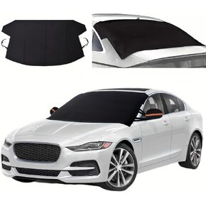 Car Windshield Cover,Frost Guard Windshield Cover Fit for Cars, Suvs & Trucks, Car Windshield Snow Protective Cover with 5-Layer & Durable Material（74"x 43"）