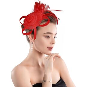 هاتفيات للنساء للحفلات الشاي للنساء قبعة كنيسة fascinator مع مقطع لزفاف الكوكتيل