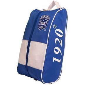 Greekgear Zeta Phi Beta Shoe Bag - Royal Blue Mesh, Drawstring Closure
