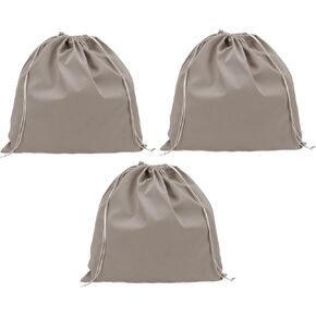 PATIKIL Large Velvet Bags With Drawstrings, 3 Pack 14 x 14 Inch Hair Dryer Bag Treat Bag Dust Bag Hotel Storage Bag for Travel Luggage Packing, Black
