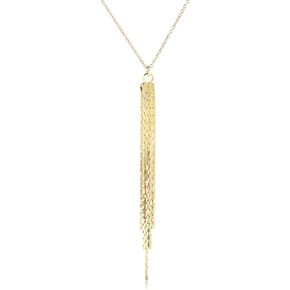 Women Jewelry Necklace Tassel Long Necklace Gold
