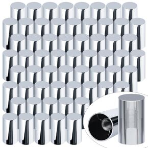 Cheemuii 60 PCS 33mm Lug Nut Coverts Kit Premium ABS chrome screp-on cover cover caps قياسي أغطية صامدة عمود محفوف