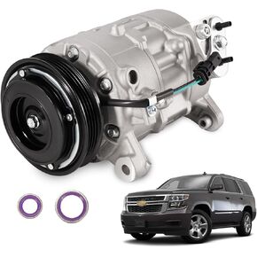 229866660 ضاغط تكييف الهواء مع ضاغط القابض 12V AC A/C من أجل 2014-2020 GMC Yukon XL Sierra 1500 ، ch-evrolet suburban tahoe cheenne silverado 1500 2500 4.3L 5.3L 6.2L V6 V8