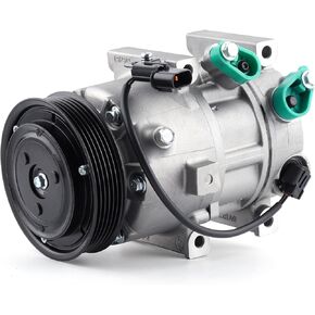 A/C Compressor Fit for Hyundai Sonata, for Kia Optima 2011-2012 2.0L 2.4L L4 Air Compressor with Clutch CO 11218C Automotive Replacement AC Compressor Clutch Kit 977013R000, 10349930, 178317